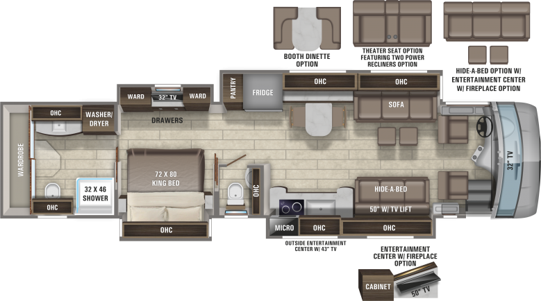 Entegra Cornerstone 45W Class A Motorhome