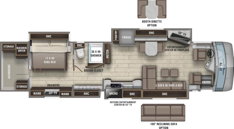 Entegra Cornerstone 45Z Class A Motorhome